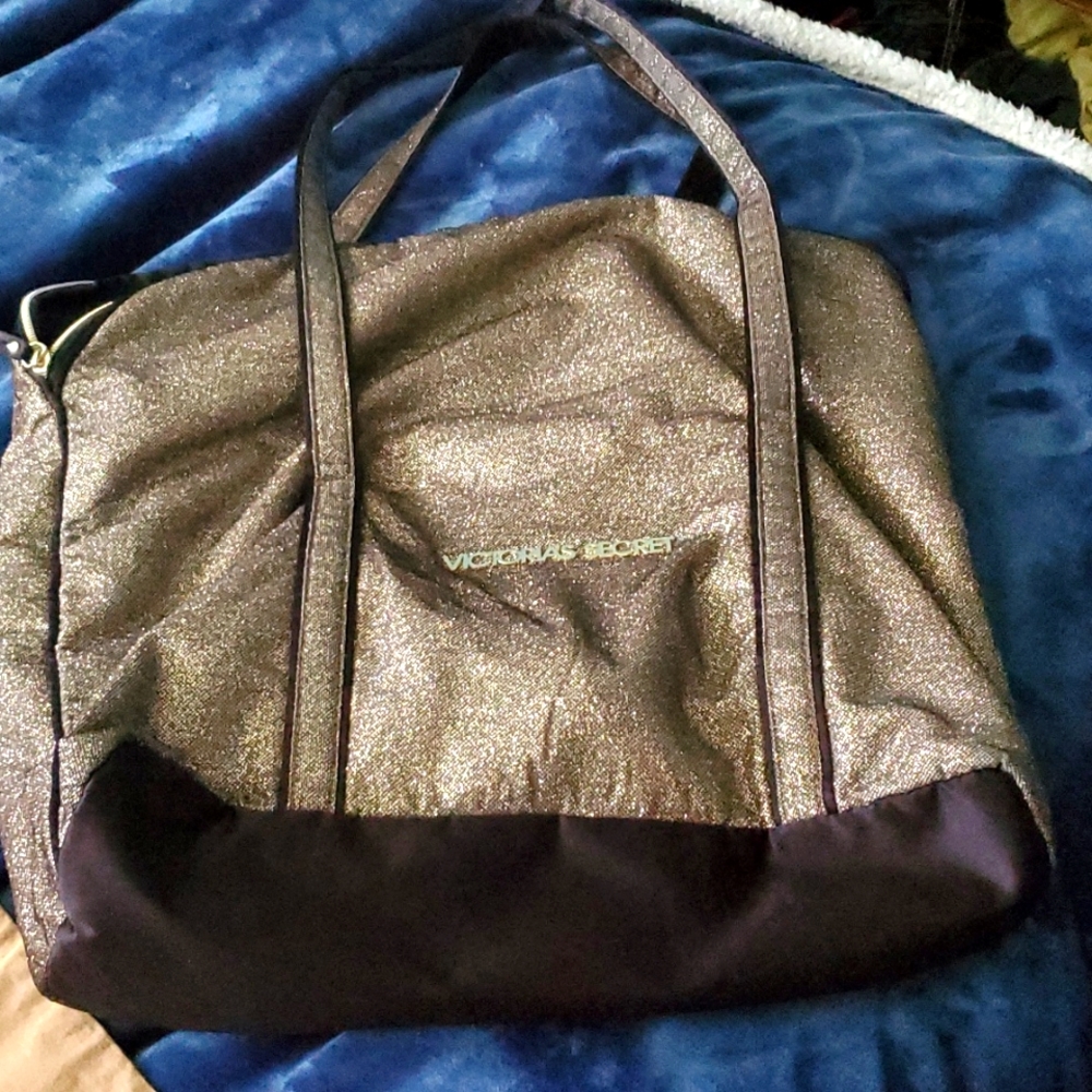 Victoria’s Secret Gold Bling  Sparkly tote